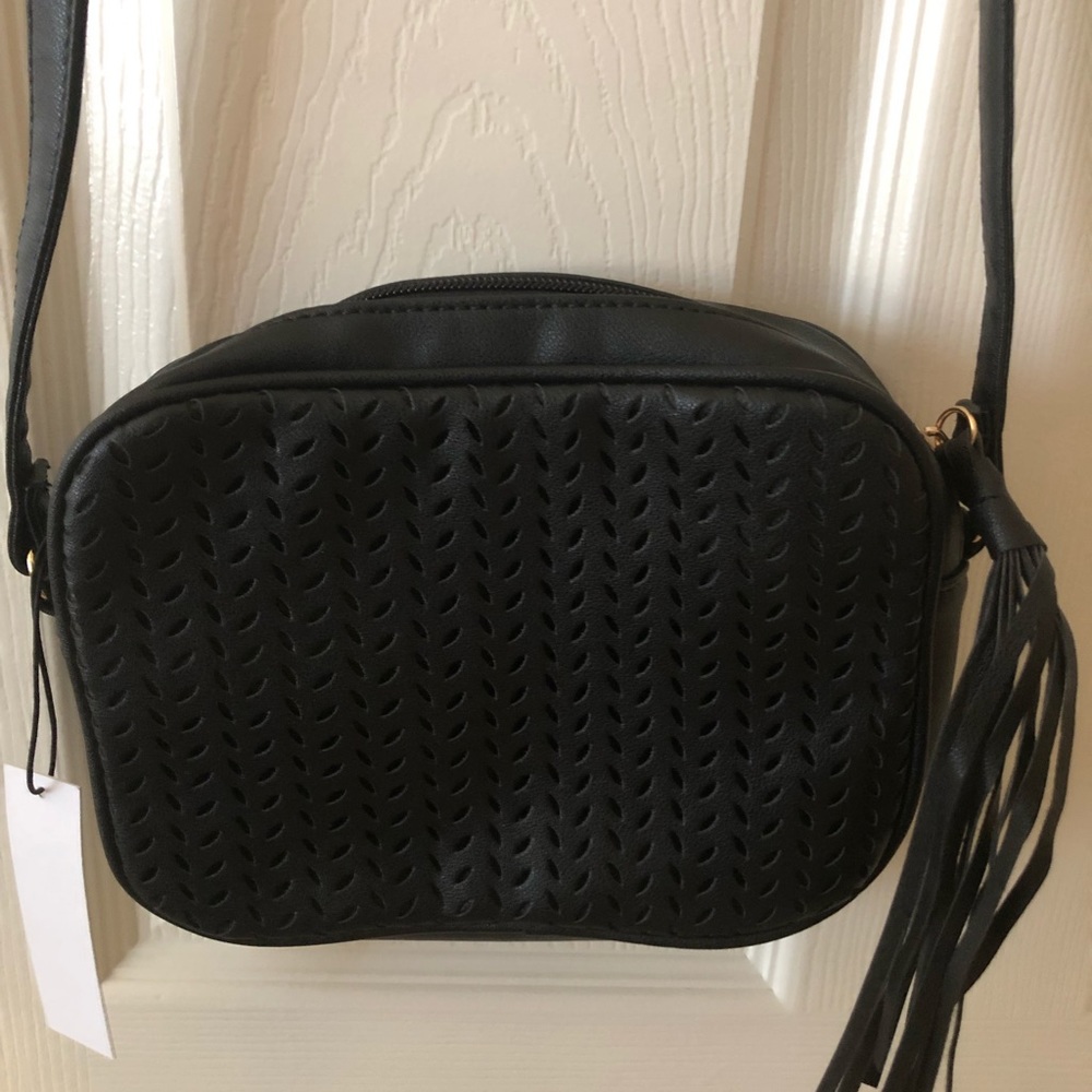 Black Summer and Rose Cross-body Bag
